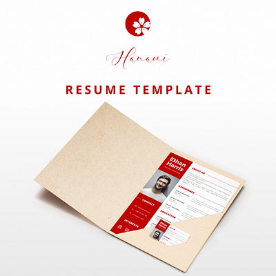 Hanami Resume Template curriculum vitae cv design graphic design resume resume design resume template template