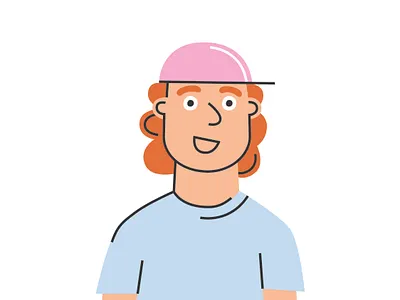 Teenager boy character design graphic design illustration teenager vector