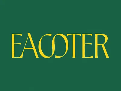 EASTER bright color easter editorial font green layout ligature outgo serif texture type typography vibrant wordmark yellow