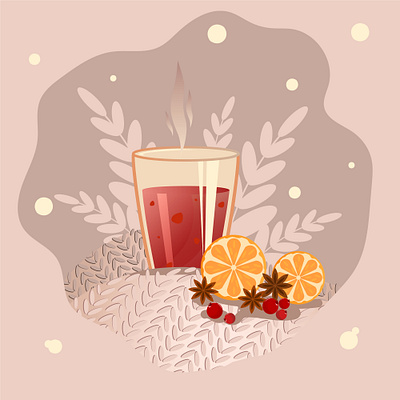 A set of illustrations with a fall drink adobe illustrator brown digital drawing drawing graphic design illustration vector vectorart