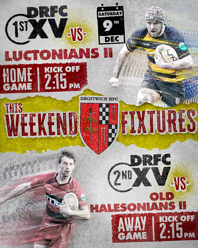 DRFC Weekend's Fixtures content creation design graphic design illustration