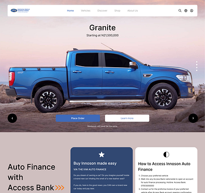 Innoson Motors Website Revamp about us app automobile branding cars design graphic design illustration landing page logo responsive typography ui ux vector