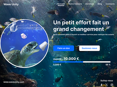 Financement participatif application branding conception graphique crownfunding design graphic design illustration logo ocean sea ui unity ux vector waves