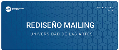 Rediseño mailing | UNA