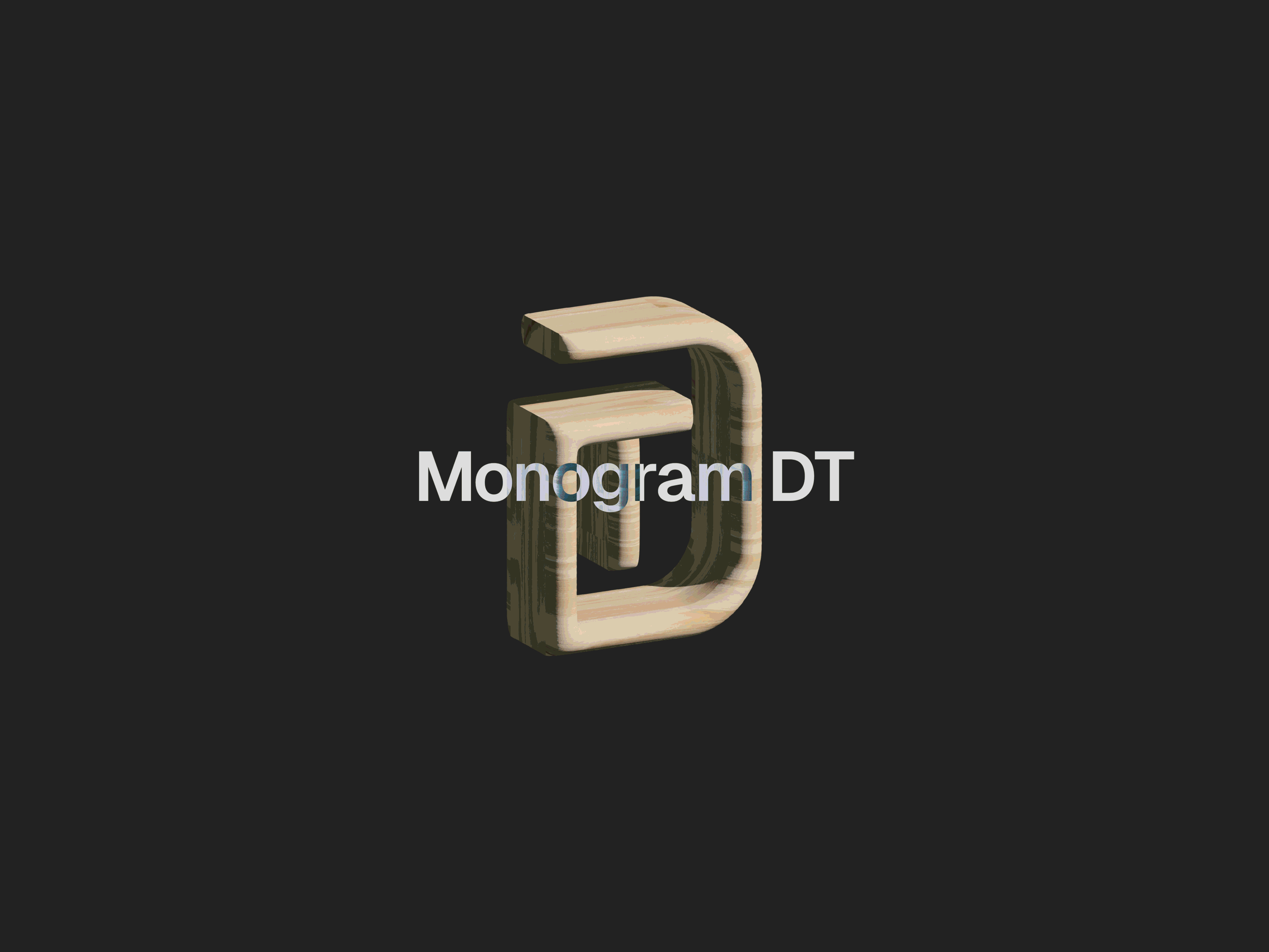 DT | Monogram 3d branding fitness healthcare logo logo design medicine monogram symbol well being welness