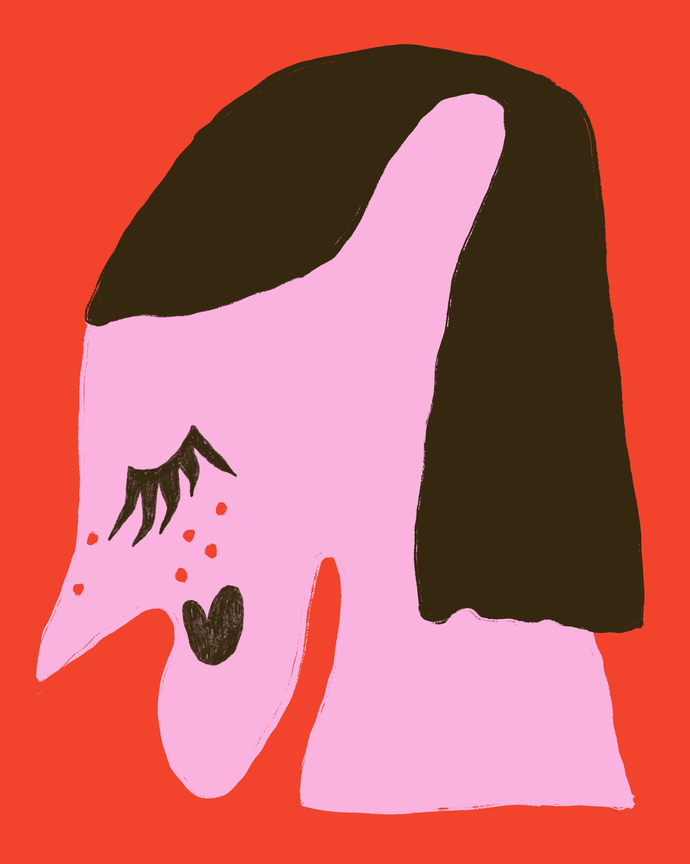 Self portrait characterdesign design digitalillustration illustration inky portrait procreate women