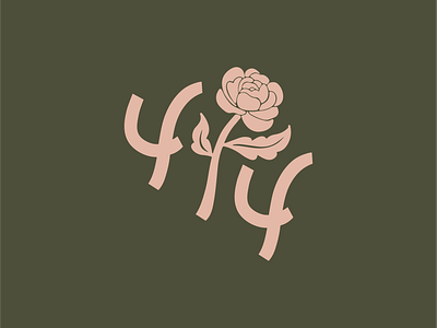 Blooms in the 414 branding design lettering logo type typography