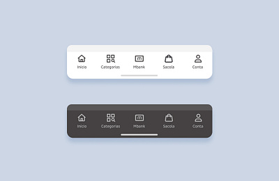 Tabbar Navigation app dark mode icon icons mobile navigation tabbar ui uidesign