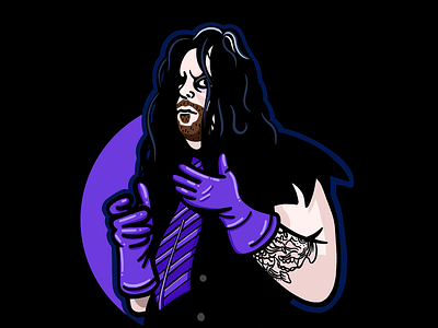 The Phenom 90s big evil cartoon champion character character design concept deadman design entertainment illustration muscles sports the phenom undertaker vector wrestlemania wrestler wrestling wwe