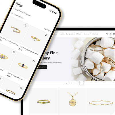 E-commerce Design for goldieparis.com design ecommerce jewelry ruben v charles user experience user interface
