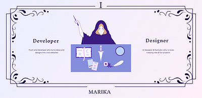 The Magician design graphic design illustration tarot ui webdesign