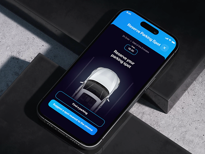 Booking a parking slot in the Cinema 3d animation booking flow cinema dubai ios mobile app motion design motion graphics parking tesla ui user interface ux