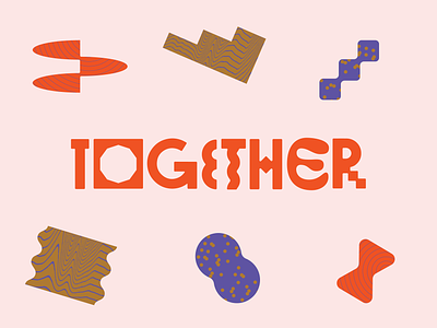 TOGETHER collage design geometry layout pattern texture type
