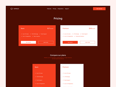 Pricing page branding compare pricing design design exploration figma pricing pricing page pricing table product design ui ui design ux ux design webdesign website