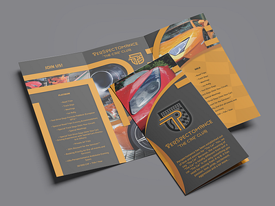 Tri-Fold Brochure Design | PerSpectomance a4 trifold brochure brochure design car club brochure graphic design print design tri fold brochure