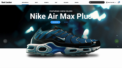 Transition Study color creative direction design desktop ecommerce figma footlocker interaction interactive motion graphics nike prototype shoes transitions ui ux visual design