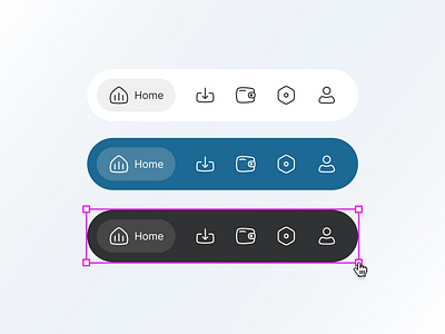 The First Shot concept icons navigation bar ui ui design ux vector