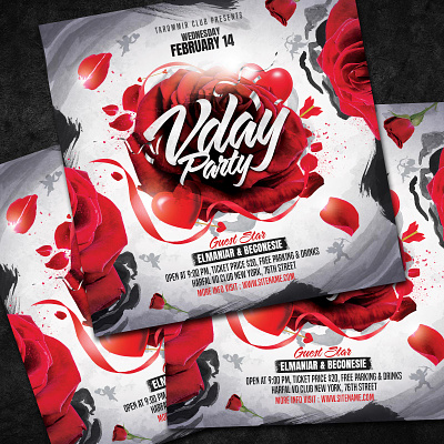 Valentines Day Party Flyer anti cupid celebration club flyer cupid download event flyer happy valentines invitation love party flyer poster psd st valentines valentines day card valentines flyer vday