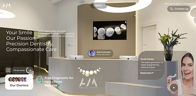 Dental Web concept branding clinic design concept dental dental design design ui ui design ux uxui web web design