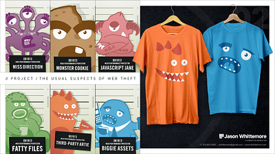 Web Theft Monsters art direction corporate design illustration