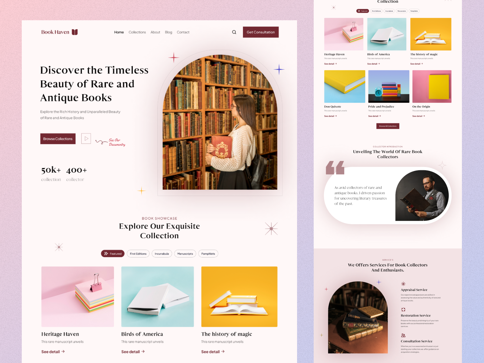 Book landing Ui/Ux website design by Md Sadab on Dribbble
