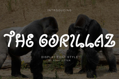 The Gorillaz banner beautiful branding design display font font design graphic design handwritten illustration logo poster ui