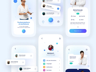 Mojob ai cdd cdi companies company employee employment freelance hire hire app hire me job jop app referral ui work work time