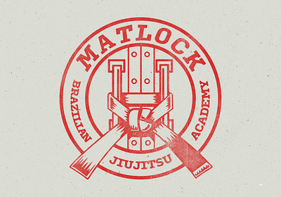 Matlock Brazillian Jiujitsu Logo branding brazillian color design flat graphic design illustration jiujitsu logo matlock vector vector art