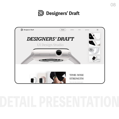 Time to upgrade your wrist game -- Desginers' Drafts app branding design designersdrafts graphic design illustration logo ui ux uxdesign webdesign