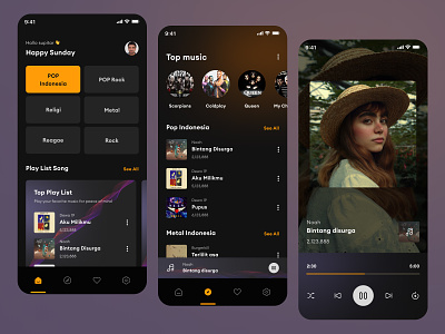 Music Mobile App android app design ios joox mobile music music app design play ringstone social spotify stream streaming ui ui design website youtube music