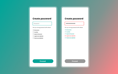 Create password screen app app design design figma password product design ui ui design ux