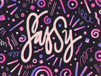Sassy font handmade lettering sassy text texture type type design typography