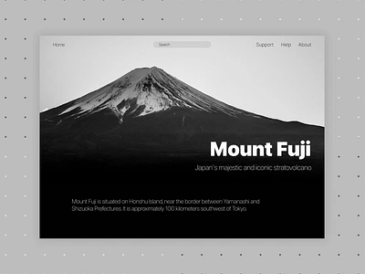 Mt. Fuji website web design canva figma graphic design ui uiux webdesign webdev