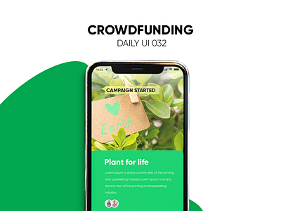 Crowdfunding #DailyUI#032 app branding challenge dailyui design donate fund graphic design graphicdesigner illustration logo mobiledesign mockup typography ui uidesigner uiux ux vector webdesign