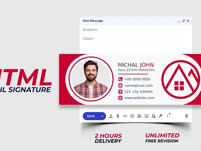 Clickable HTML email signature design ads ads design canva canva ads design canva design clickable email signature design email siganture gmail signature graphic graphic design html email siganture html signature illustration ui