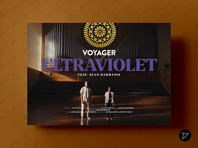 VOYAGER - Ultraviolet title card band work design film graphic design illustration music promotional graphics stills youtube