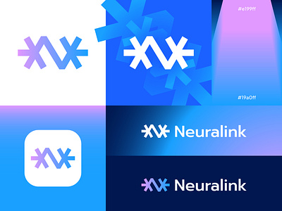 Neuro science letter N spark logo design concept | MD Mahfuj app logo branding flat for sale gradient design grid logo illustration letter n logo icon modern logo neuro science neuro tech logo print spark technology ui unused vector