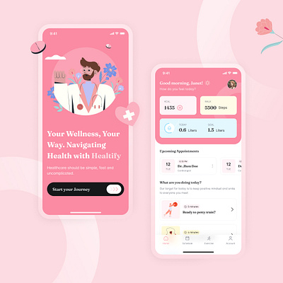 Healthcare Mobile App ui