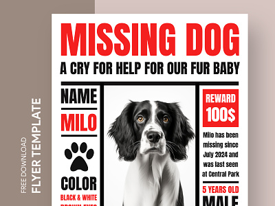 Lost Dog Flyer Free Google Docs Template docs dog flyer design flyers free google docs templates free template free template google docs google google docs google docs flyer template handout lost dog lost dog flyer lost pet missing dog missing dog flyer missing pet missing pet flyer pet template