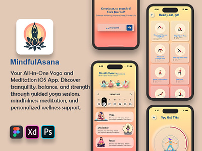 MindfulAsana ios app | yoga asana ios app ios ios app ios development jbcodeapp meditation meditation app mindfulasana new yoga app portfolio yoga yoga app