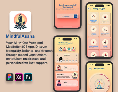 MindfulAsana ios app | yoga asana ios app ios ios app ios development meditation meditation app mindfulasana new yoga app portfolio yoga yoga app
