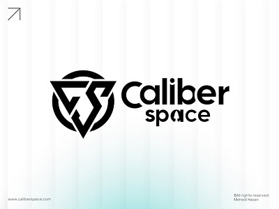 Caliber Space | Typography | Logos | Branding abstract logo app icon brand identity branding caliber caliber space logo creative logo gradient logo graphic design letter s c logo logo design modern logo space logo