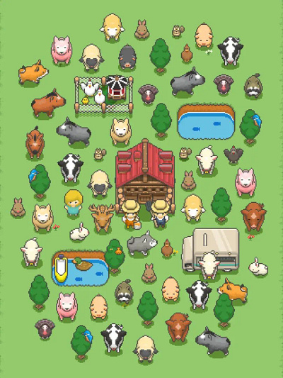 Tiny Pixel Farm Game 3d game game android graphic design trending game ui unity unity game