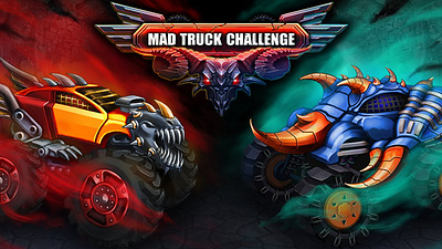 Mad Truck Challenge !!! 3d animation game android game ios graphic design ui unity unity game