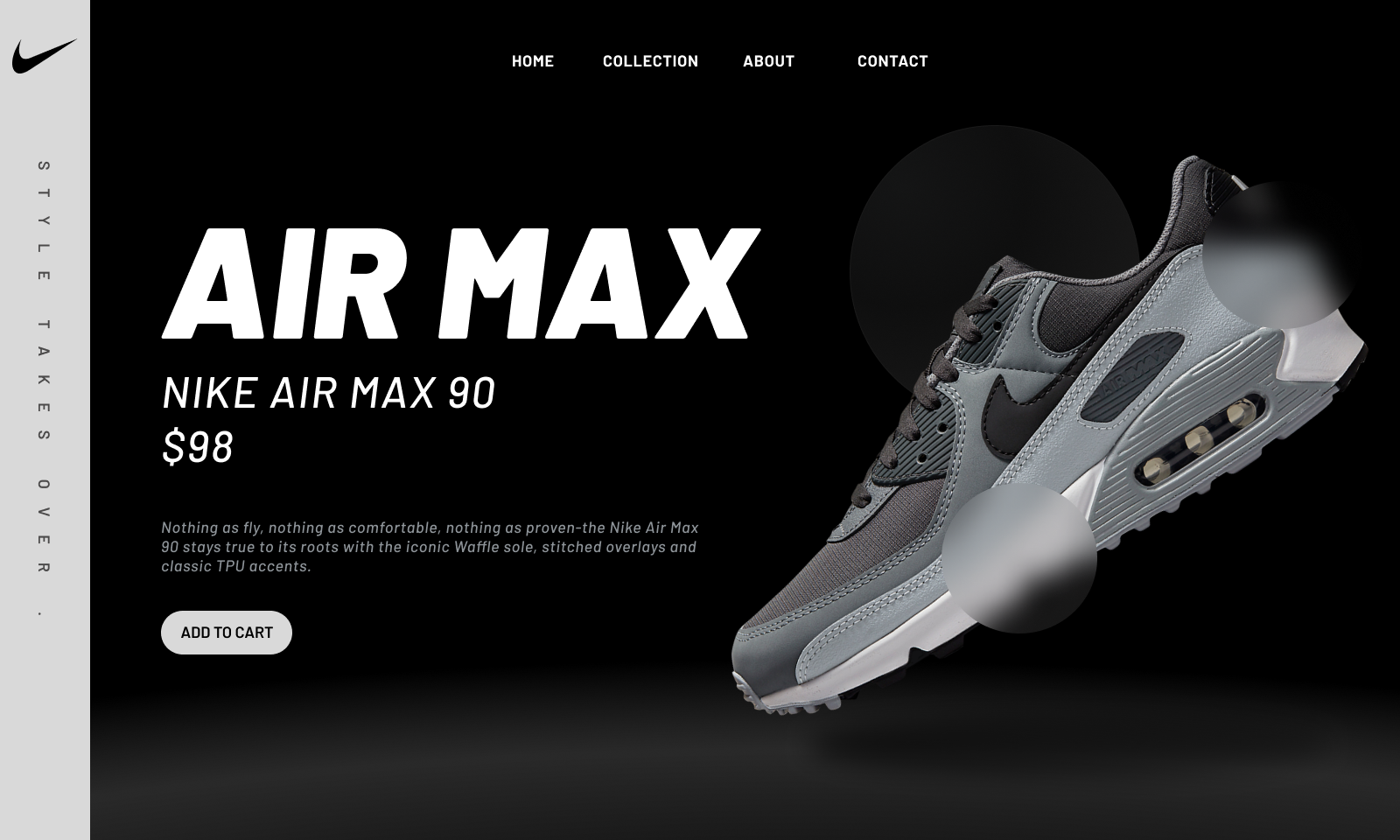 Nike Shoe Product Page Design by Tanmay Khilari on Dribbble