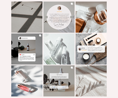 Skincare Review canva template customer reviews editable template instagram feed reviews testimonial template