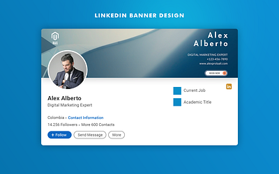 LinkedIn Banner Design (Digital Marketer) banner design branding creative design graphic design linkedin banner linkedin banner design linkedin cover linkedin cover design ui