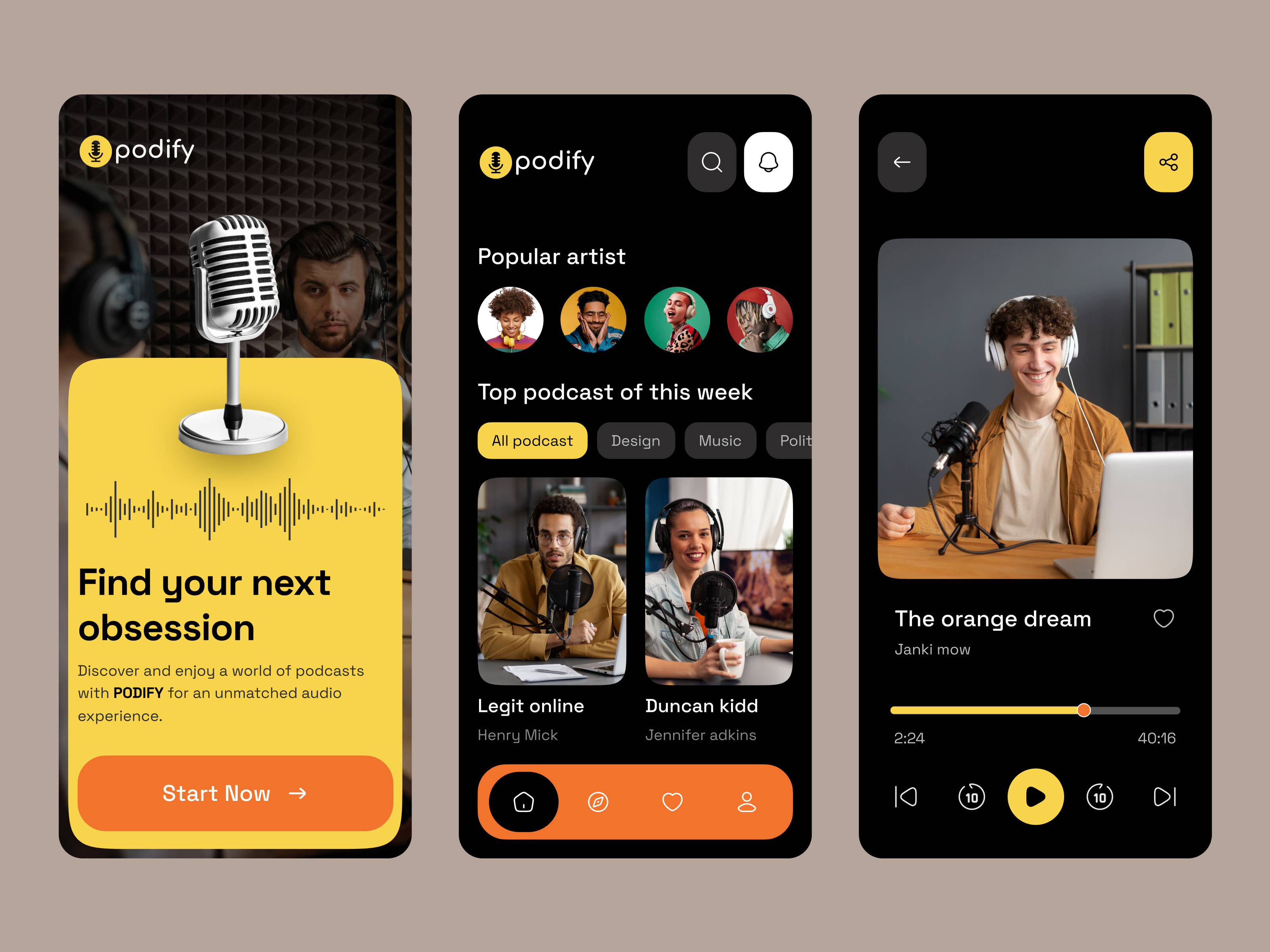 Example of Mobile App UI/UX Design