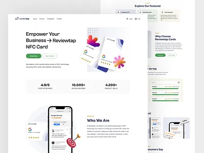 NFC Card - Web Design 3d design branding clean design figma figma design google design graphic design inspiration landing page light theme minimal modern design nfc card ui ui design ui inspiration web design website design