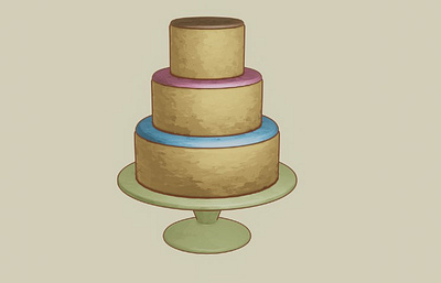 3D Cake Model Design 2d to 3d 3d animation game design graphic design logo motion graphics ui